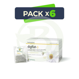 Pack 6x Herboplant Digflat-3 20 Filtros Herbora