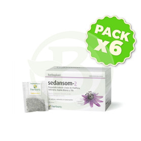 Pack 6x Herboplant Sedansom-2 20 Filtros Herbora