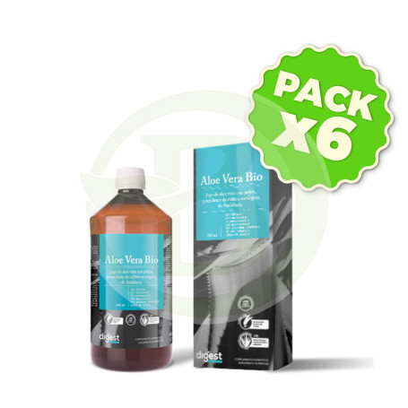 Pack 6x Aloe Vera Bio Bon Digest 1Lt. Herbora
