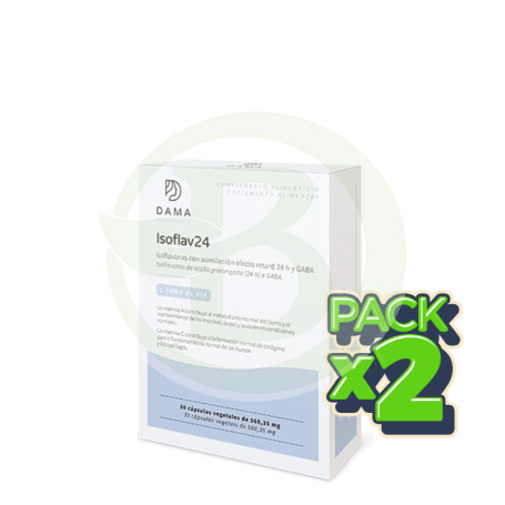 Pack 2x Isoflav24 30 Cápsulas Vegetales Herbora