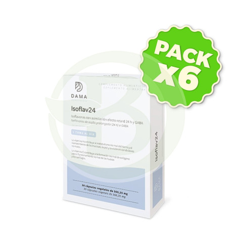 Pack 6x Isoflav24 30 Cápsulas Vegetales Herbora