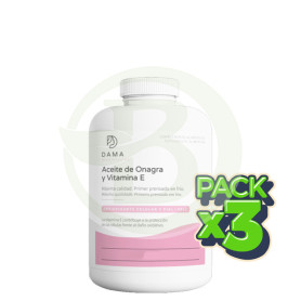 Pack 3x Aceite De Onagra y Vitamina E 180 Perlas Herbora