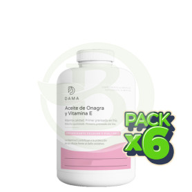 Pack 6x Aceite De Onagra y Vitamina e 450 Perlas Herbora