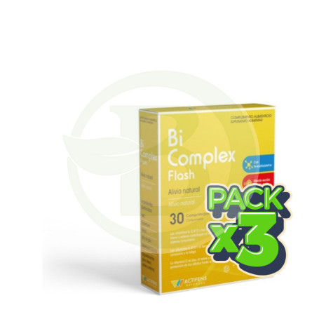 Pack 3x Bi Complex Flash 30 Comprimidos Herbora
