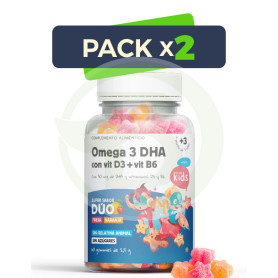 Pack 2x Omega 3 Dha 60 Gummies Herbora