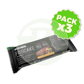 Pack 3x Barrita Foscake Chocolate con Leche y Avellanas 35G Herbora