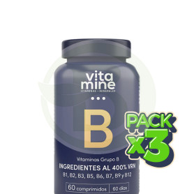 Pack 3x Vitaminas Grupo B 500Mg 60 Comprimidos Herbora