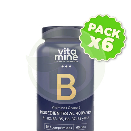 Pack 6x Vitaminas Grupo B 500Mg 60 Comprimidos Herbora
