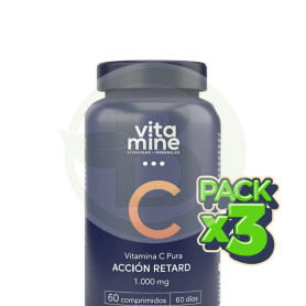Pack 3x Vitamina C Pura 1000Mg 60 Comprimidos Herbora