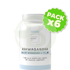 Pack 6x Ashwagandha 30 Cápsulas Vegetales Herbora