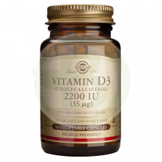 Vitamine D3 2200UI (55Mcg.) 50 Gélules Solgar